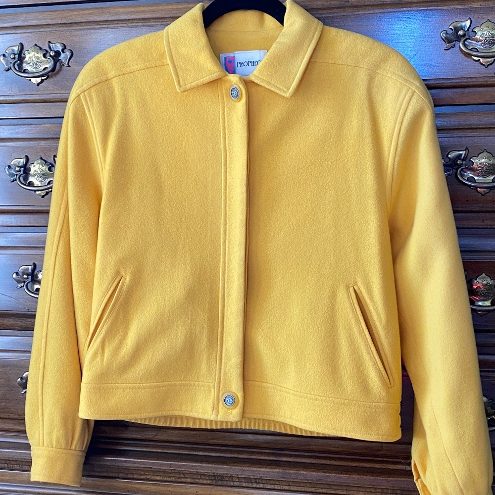 Vintage Phrophecy Mustard Cropped Wool Jacket